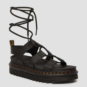 Dr. Martens Nartilla Women's Leather Gladiator Sandals Size 6